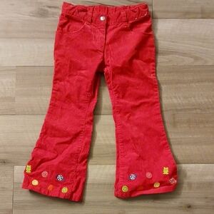 Gymboree Candy Shoppe Candy Cuff Corduroy Pant Size 4 Vintage Flared (C)
